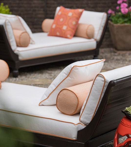 Custom fabrication with Sunbrella fabric for indoor and outdoor furniture, awnings and patio umbrellas. Custom fabrication with Sunbrella fabric for indoor and outdoor furniture, awnings and patio umbrellas.