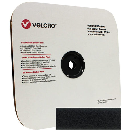 1 inch (25mm) Velcro Loop - Black - Outdoor Fabric Central