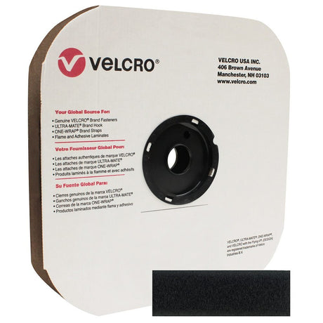 1 inch Velcro P.S. Loop - Black - Outdoor Fabric Central