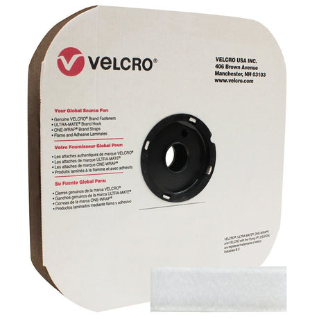 1 inch Velcro P.S. Loop - White - Outdoor Fabric Central