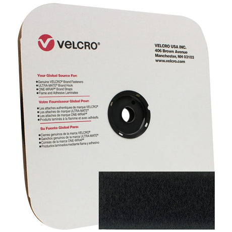 1.5 inch (38mm) Velcro Loop - Black - Outdoor Fabric Central