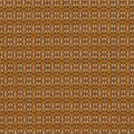 Robert Allen Sunbrella Locking Dots Tangerine Upholstery Fabric