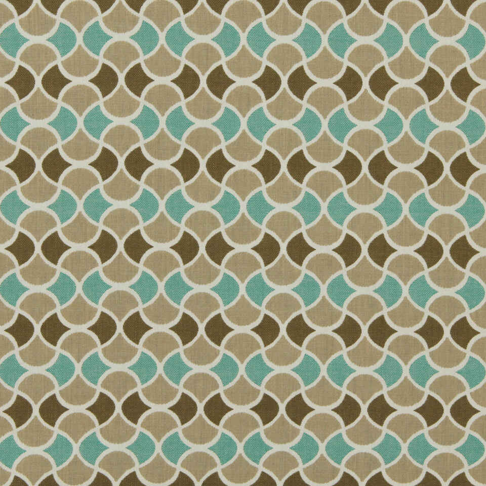 Robert Allen Sunbrella Carrington Turquoise Upholstery Fabric