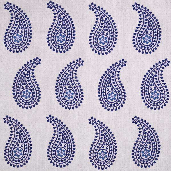 Sample of Silver State Sunbrella Masala Sapphire Savannah Collection Upholstery Fabric