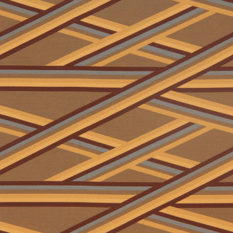 Robert Allen Sunbrella Banderoles Oxblood Upholstery Fabric