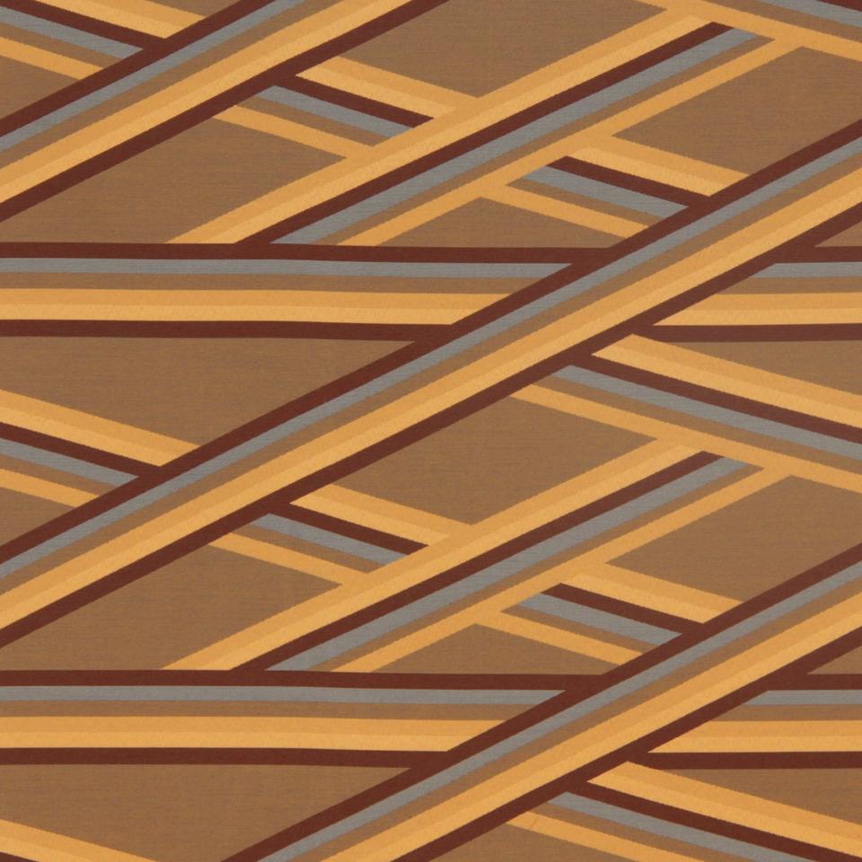 Robert Allen Sunbrella Banderoles Oxblood Upholstery Fabric
