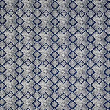 Sample of Silver State Sunbrella Cape Town Indigo Roman Holidays Collection Upholstery Fabric