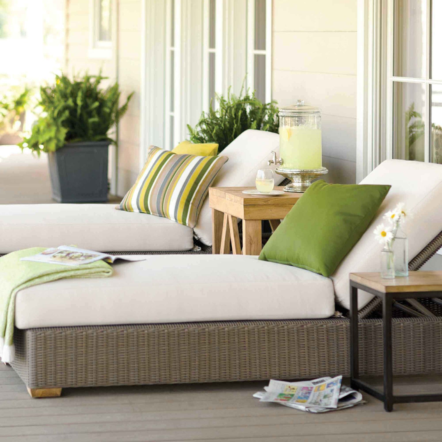 Custom Chaise Cushions - Outdoor Fabric Central