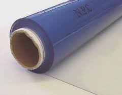 By the Yard - Okamoto Clear Plastic 20 Gauge x 54 inches w/paper Clear - Outdoor Fabric Central
