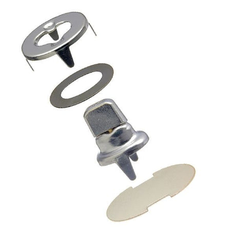 Common Sense Snap Fastener Set - Cloth - to - Cloth (Nickel - Plated Brass) - Outdoor Fabric Central