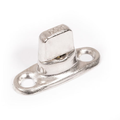 Common Sense Turn Button w/Two Screw Holes 91-XB-78322-1A Nickel-Plated Brass .683 inch 100 pack