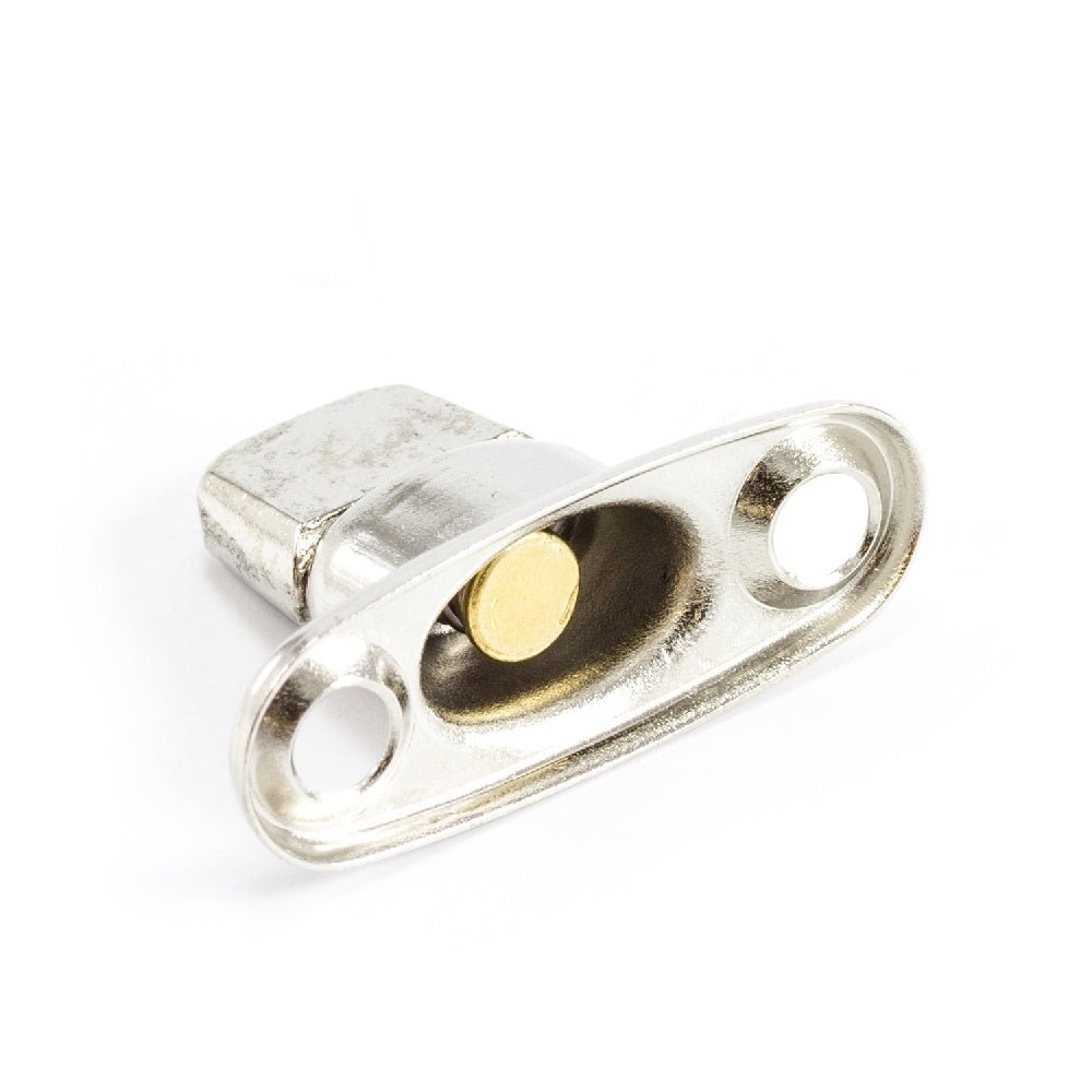 Common Sense Turn Button Double Height Two Screw Holes 91 - XB - 78323 - 2A Nickel Plated Brass 1000 pack - Outdoor Fabric Central