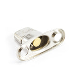Common Sense Turn Button Double Height Two Screw Holes 91 - XB - 78323 - 2A Nickel Plated Brass 1000 pack - Outdoor Fabric Central