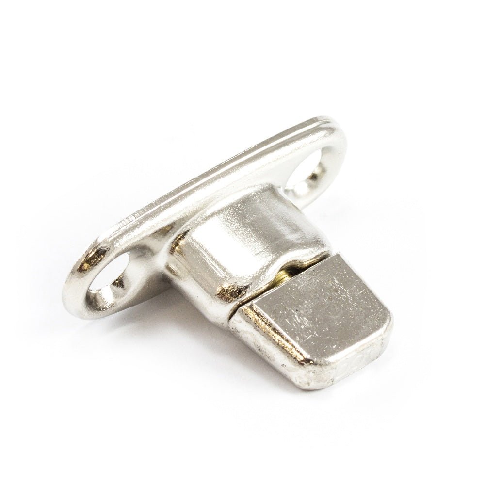 Common Sense Turn Button Double Height Two Screw Holes 91 - XB - 78323 - 2A Nickel Plated Brass 1000 pack - Outdoor Fabric Central