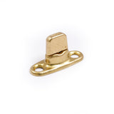 Common Sense Turn Button w/Two Screw Holes 91-XB-78322-1E Bright Brass 100 pack