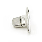 Common Sense Turn Button w/Two Screw Holes 91 - XB - 78322 - 2A Nickel - Plated Brass 1000 pack - Outdoor Fabric Central