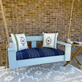 Blue custom daybed cushions