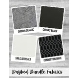 Curated Swing Bed Cushion Bundle - Triple C Farmhouse Set - Sunbrella Cushion Set - Outdoor Fabric Central