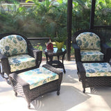 Custom cushions for outdoor ottoman