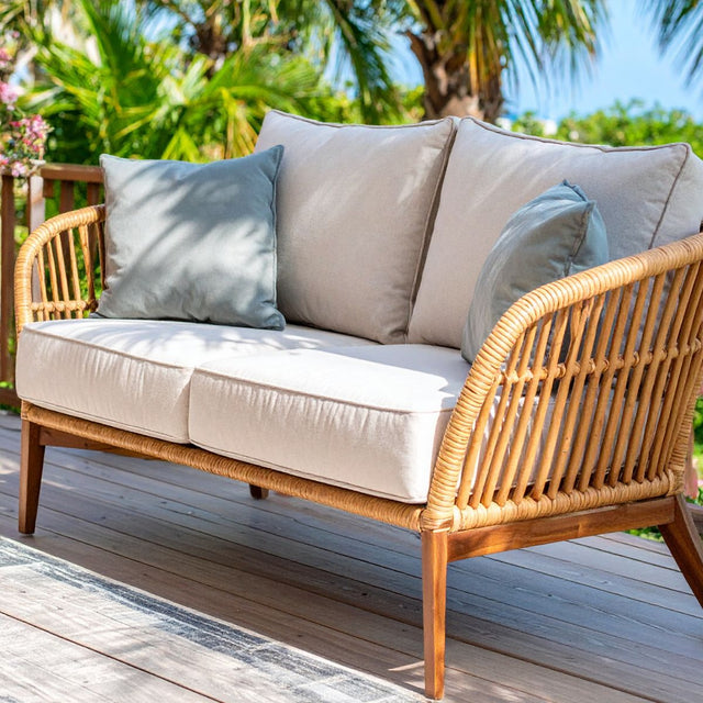 Custom Loveseat Cushions - Outdoor Fabric Central