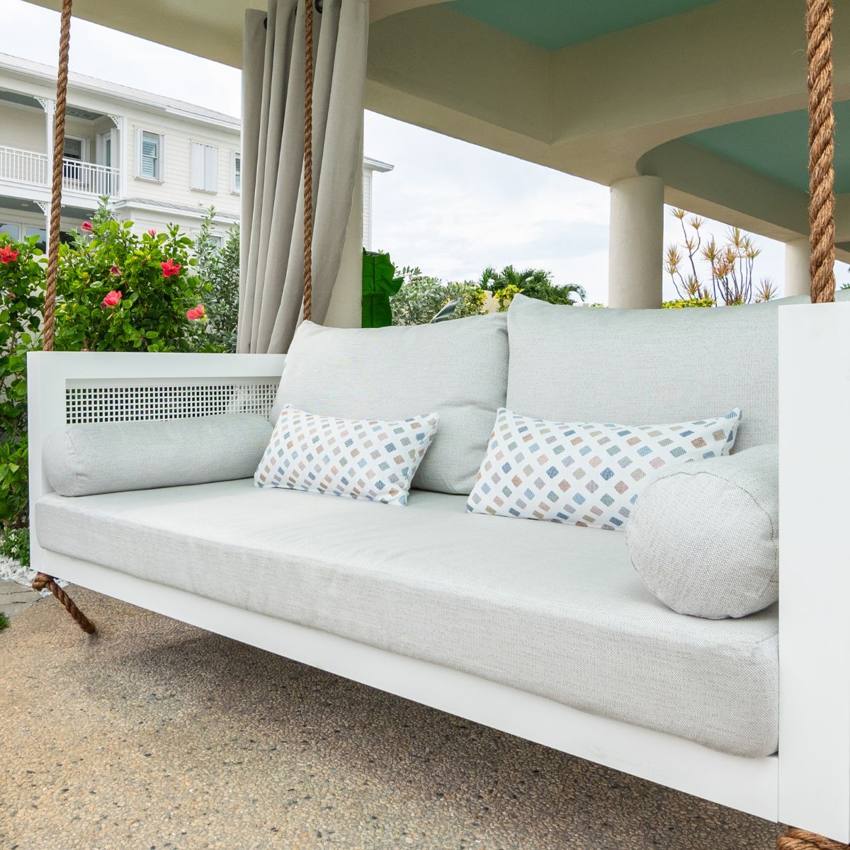 Custom Sunbrella Outdoor Swing Bed Cushions