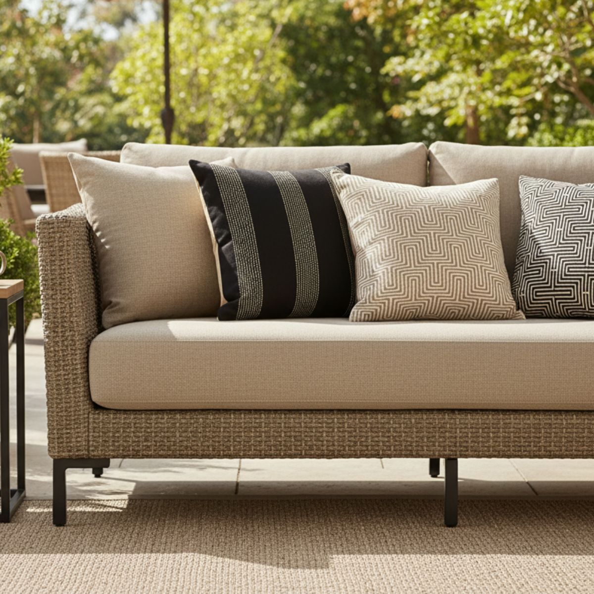 Custom One Seat Outdoor Sofa Cushions
