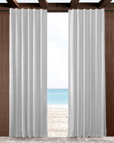 Custom Size Indoor/Outdoor Sunbrella Drapery Curtains with Back Tabs - Outdoor Fabric Central