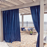 Custom Size Indoor/Outdoor Sunbrella Drapery Curtains with Rod Pocket - Outdoor Fabric Central