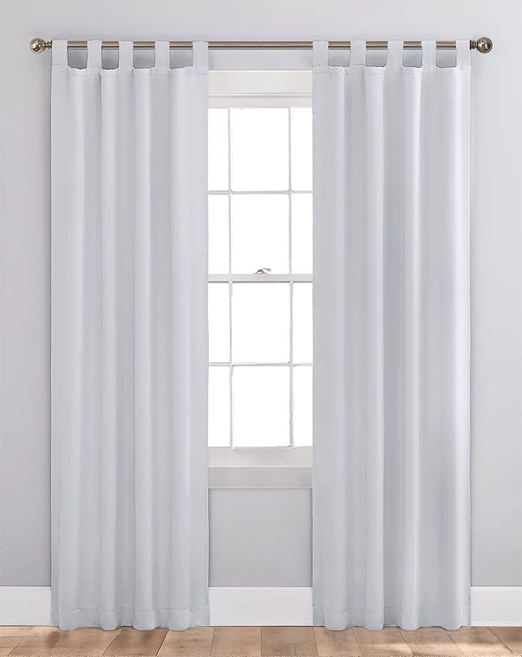 Custom Size Indoor/Outdoor Sunbrella Drapery Curtains with Tab Tops - Outdoor Fabric Central