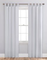 Custom Size Indoor/Outdoor Sunbrella Drapery Curtains with Tab Tops - Outdoor Fabric Central