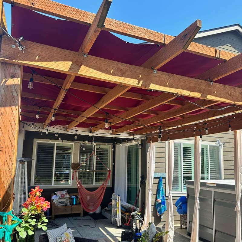 Custom Size Sunbrella Fabric Panel with Grommets - Outdoor Fabric Central