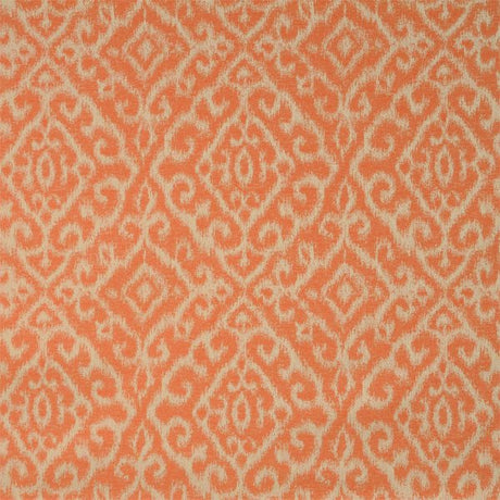 Sample of Silver State Sunbrella Macau Tangerine Savannah Collection Upholstery Fabric