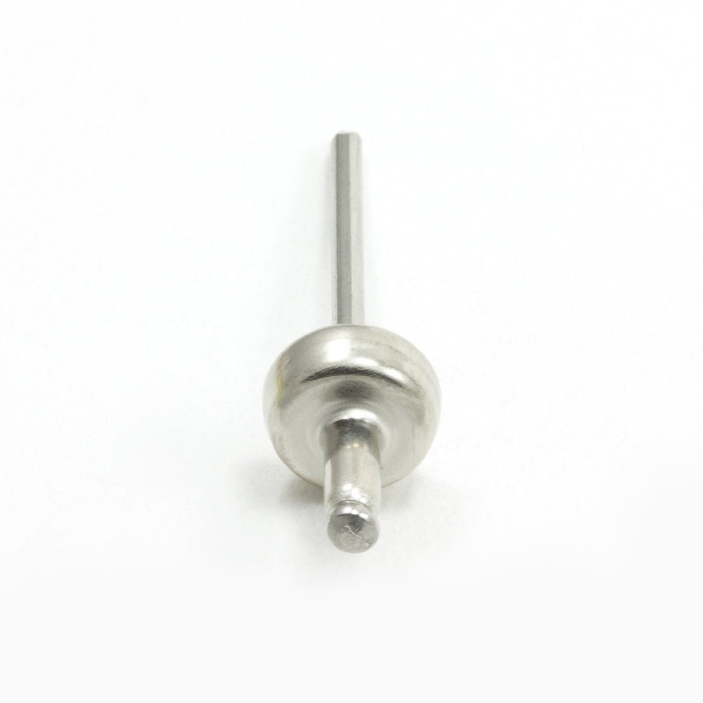 DOT Durable Blind Rivet Stud 93 - X8 - 10314 - 1A Nickel - Plated Brass / Stainless Steel Mandrel 100 pack - Outdoor Fabric Central