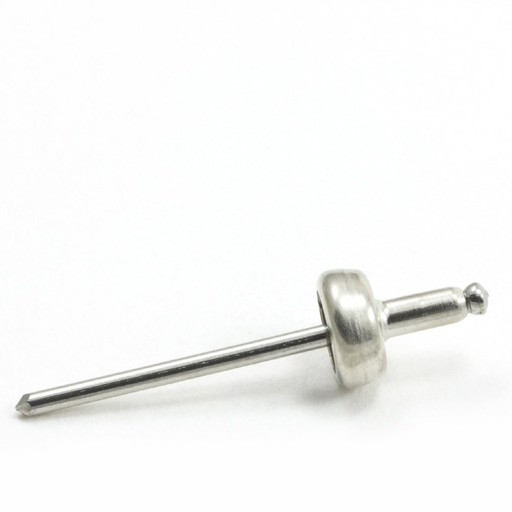 DOT Durable Blind Rivet Stud 93 - X8 - 10314 - 1A Nickel - Plated Brass / Stainless Steel Mandrel 100 pack - Outdoor Fabric Central