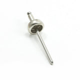 DOT Durable Blind Rivet Stud 93 - X8 - 10314 - 1A Nickel - Plated Brass / Stainless Steel Mandrel 100 pack - Outdoor Fabric Central