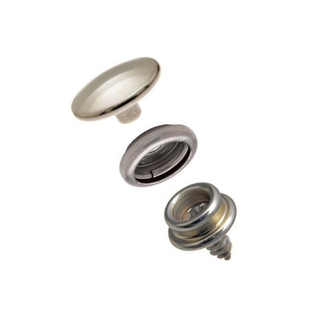 DOT Durable Screw Stud Fastener Set - Cloth - to - Surface (Stainless Steel) 3/8 inch Screw Stud - Outdoor Fabric Central
