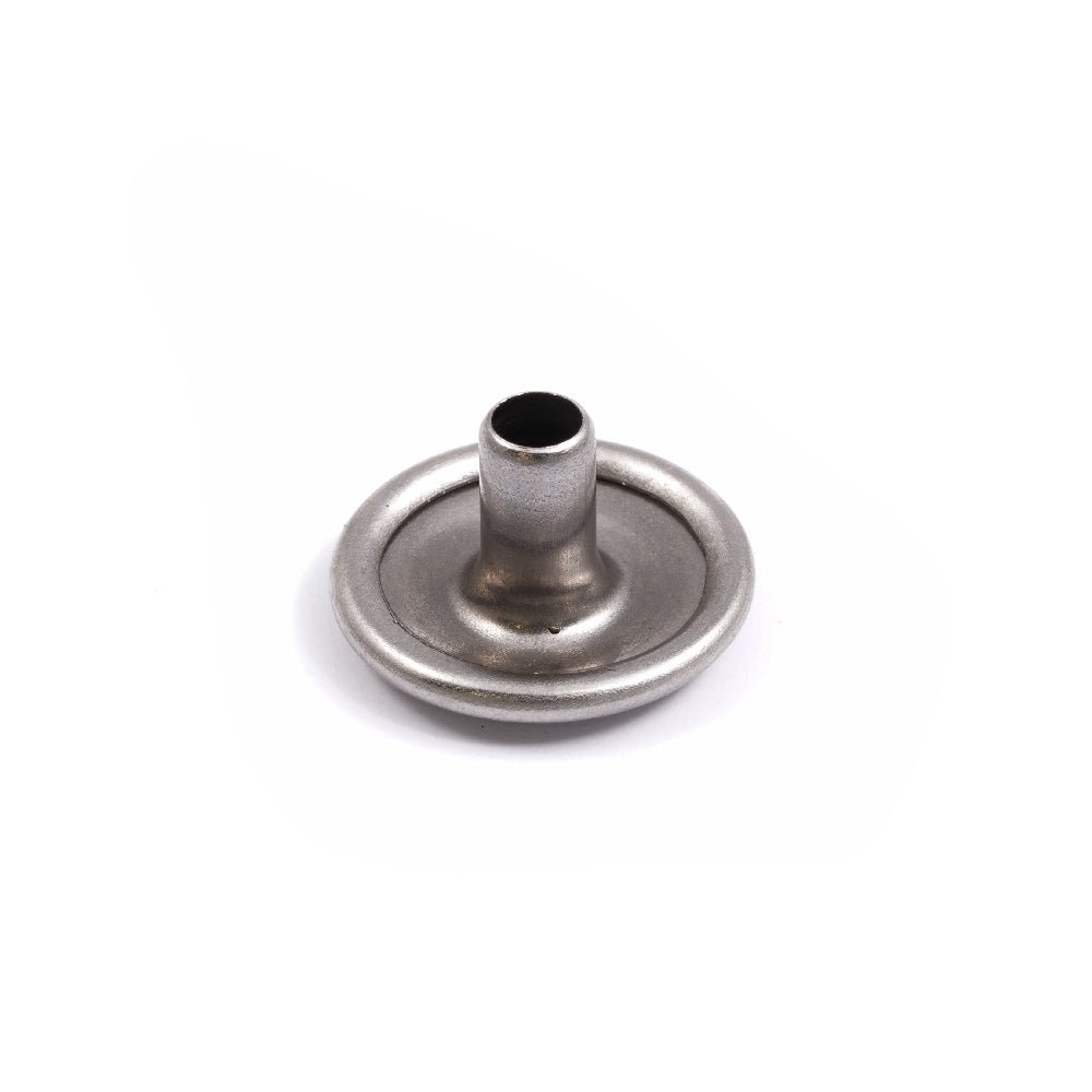 DOT Durable Snap Cap / Open Top Button 93 - XN - 10135 - 1U Stainless Steel 100 pack - Outdoor Fabric Central