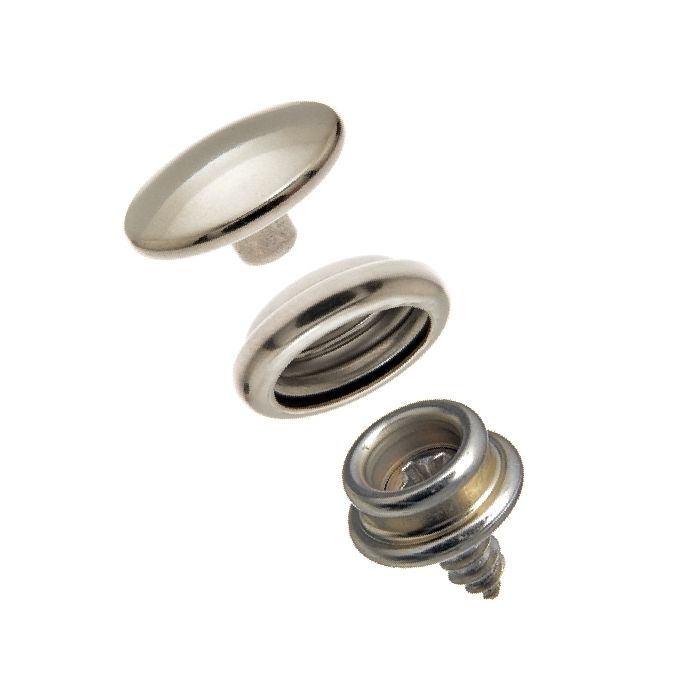 DOT Durable Snap Fastener Set - Cloth - to - Surface (Stainless Steel) - Outdoor Fabric Central