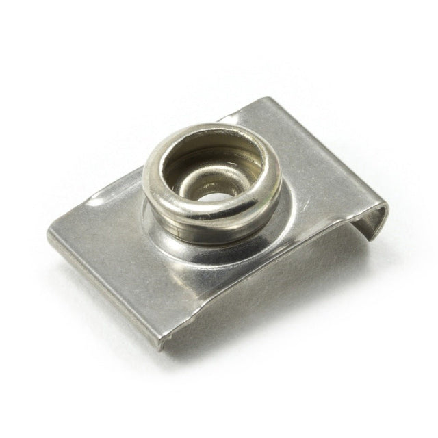 DOT Durable Windshield Clip 93 - XX - 10388 - 1A Nickel - Plated Brass Stud / Stainless Steel Clip 3/4 inch 100 pack - Outdoor Fabric Central