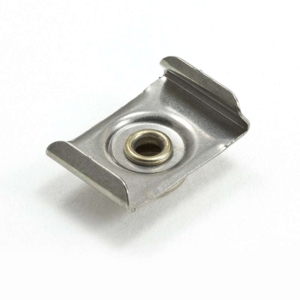 DOT Durable Windshield Clip 93 - XX - 10388 - 1A Nickel - Plated Brass Stud / Stainless Steel Clip 3/4 inch 100 pack - Outdoor Fabric Central