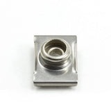 DOT Durable Windshield Clip 93 - XX - 10388 - 1A Nickel - Plated Brass Stud / Stainless Steel Clip 3/4 inch 100 pack - Outdoor Fabric Central
