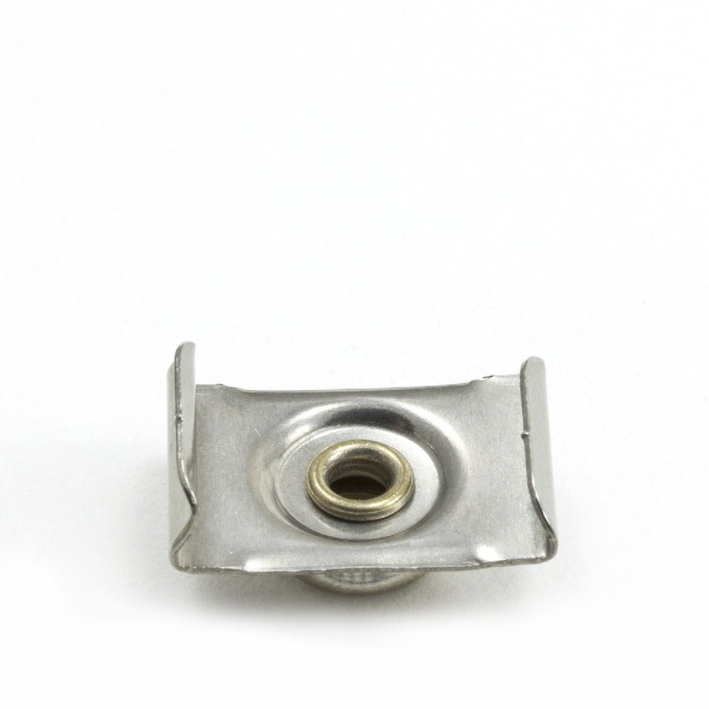 DOT Durable Windshield Clip 93 - XX - 10388 - 1A Nickel - Plated Brass Stud / Stainless Steel Clip 3/4 inch 100 pack - Outdoor Fabric Central