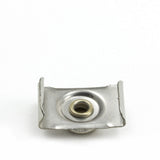 DOT Durable Windshield Clip 93 - XX - 10388 - 1A Nickel - Plated Brass Stud / Stainless Steel Clip 3/4 inch 100 pack - Outdoor Fabric Central