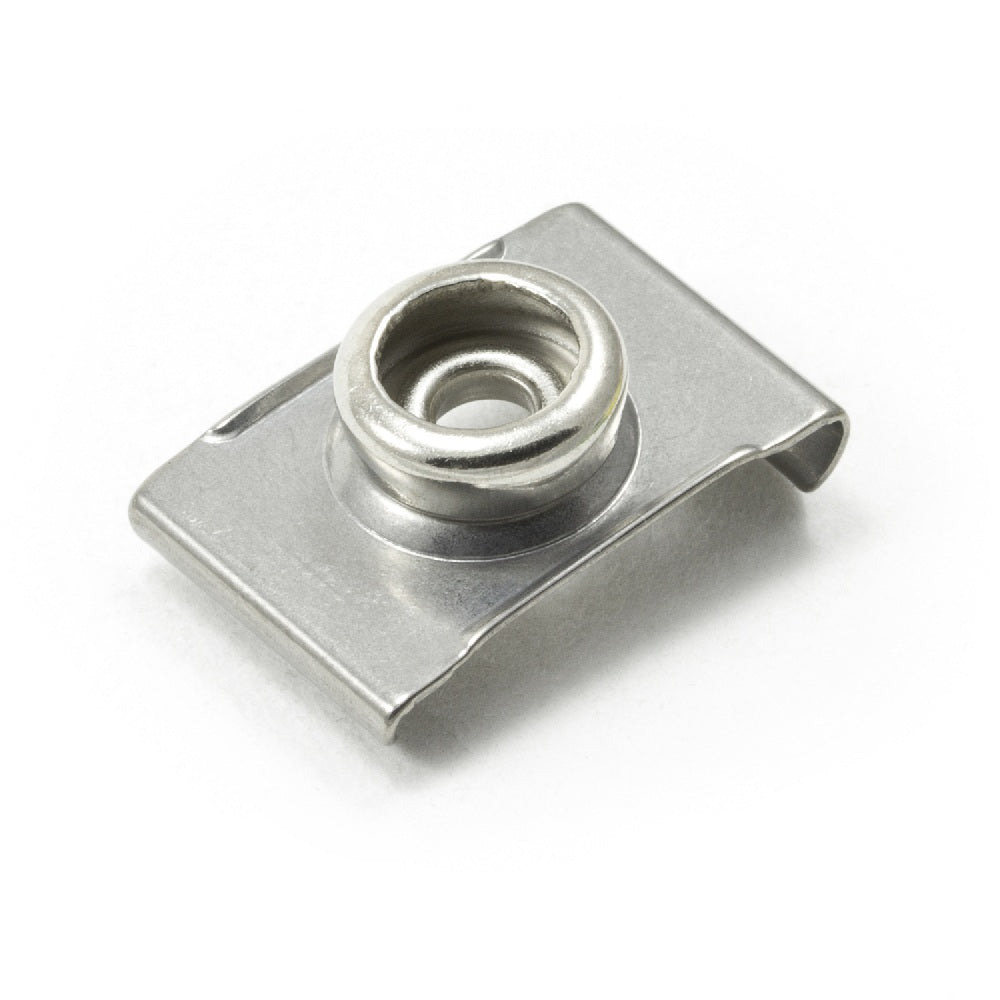 DOT Durable Windshield Clip 93 - XX - 10388 - 2A Nickel - Plated Brass Stud / Stainless Steel Clip 3/4 Inch 1000 pack - Outdoor Fabric Central