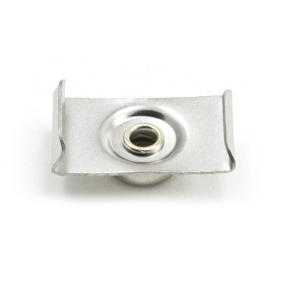 DOT Durable Windshield Clip 93 - XX - 10391 - 1A Nickel - Plated Brass Stud / Stainless Steel Clip 7/8 inch 100 pack - Outdoor Fabric Central