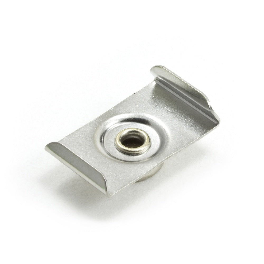 DOT Durable Windshield Clip 93 - XX - 10391 - 1A Nickel - Plated Brass Stud / Stainless Steel Clip 7/8 inch 100 pack - Outdoor Fabric Central