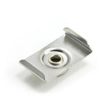 DOT Durable Windshield Clip 93 - XX - 10391 - 1A Nickel - Plated Brass Stud / Stainless Steel Clip 7/8 inch 100 pack - Outdoor Fabric Central