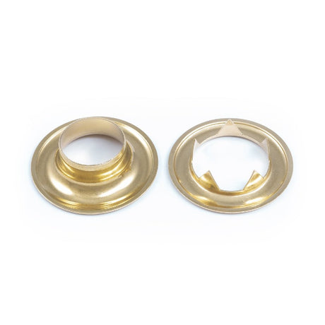 DOT Grommet with Tooth Washer 5 (20 - 007T550001TXG) Brass 5/8 inch 1 - gross - Outdoor Fabric Central