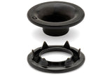DOT Rolled Rim Grommet with Spur Washer 0 (20 - 007R001611XG) Government Black Brass 9/32 inch 1 - gross - Outdoor Fabric Central