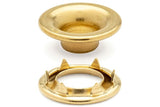 DOT Rolled Rim Grommet with Spur Washer 0 (20 - 007R050001XG) Brass 9/32 inch 1 - gross - Outdoor Fabric Central